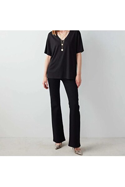 ByCukurovaFrango Le Lis Women's High Waist Flare Leg Non-Fading Jeans Denim T...