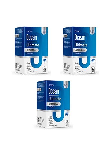 Ocean Ultimate Saf Balık Yağı 30 Kapsül 3'lü Paket