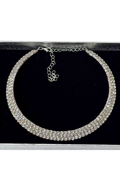 FashionForYou Colier de ocazie XEY, cu pietre artizanale si inchidere reglabi...