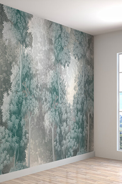 dreamwall Sisli Orman Desenli Sağlıklı Silinebilir Tekstil Duvar Kağıdı