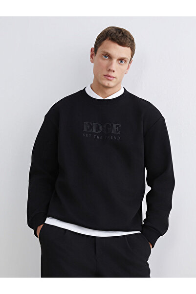 LC Waikiki Özmarka Yeni Sezon guler rotund cu imprimeu Hanorac gros pentru bă...