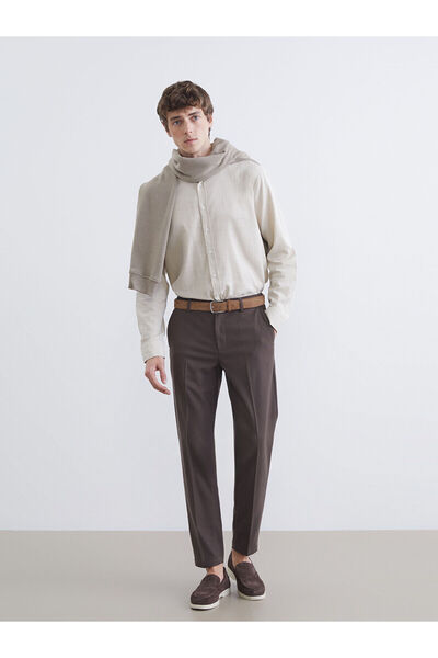 LC Waikiki Nevavm Standard Fit Dobby Men's Trousers with a Difference