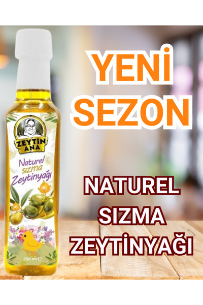 ZEYTİN ANA Naturel Sızma Zeytinyağı 250 Ml (Üniversite Analiz Raporlu. Bebek ...