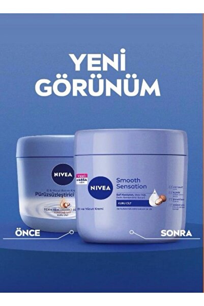 NIVEA Nıvea Pürüzsüzleştirici El & Vücut Bakım Kremi, Kuru Ciltler 400ml