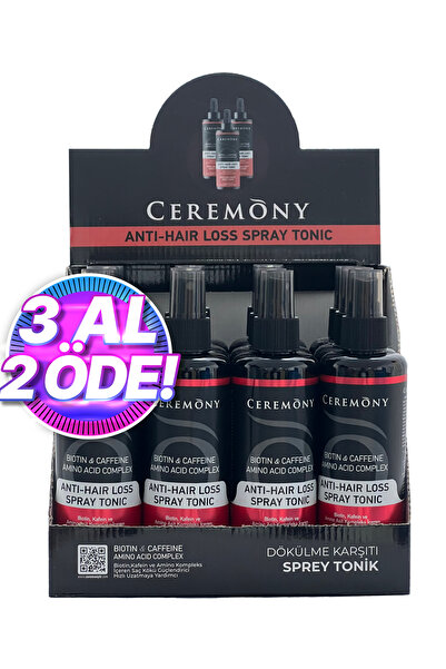 Ceremony Biotin & Kafein Etkili Saç Dökülme Karşıtı Tonik 12'li Stand