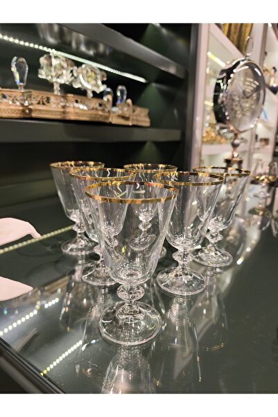 Paşabahçe PANDORANIN KUTUSU KRİSTAL SOFİA YALDIZLI 6LI KAHVE YANI SU BARDAĞI