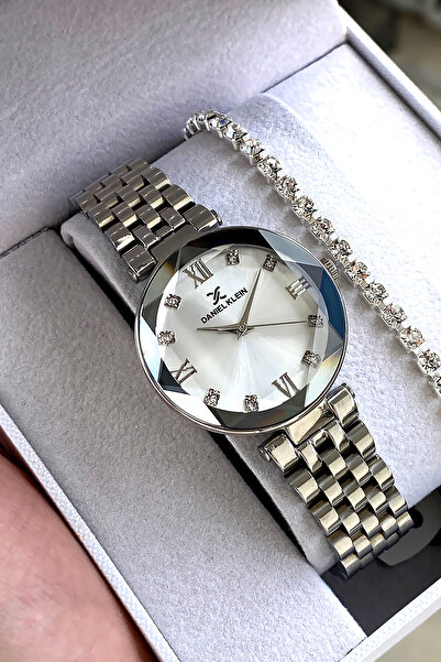 Daniel Klein %100 Orijinal Gümüş Renk Paslanmaz Çelik Kordon Su Geçirmez Kadı...