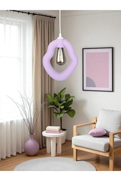 FORECASTE Bohem Beton Görünümlü Modern Minimalist Avize Ayarlı E27 Duy Salon ...