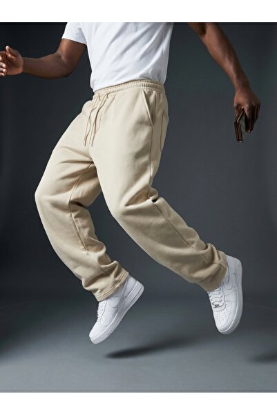 KHAYN 3 İPLİK ŞARDONLU BAGGY PAMUKLU EŞOFMAN ALTI  K1032E