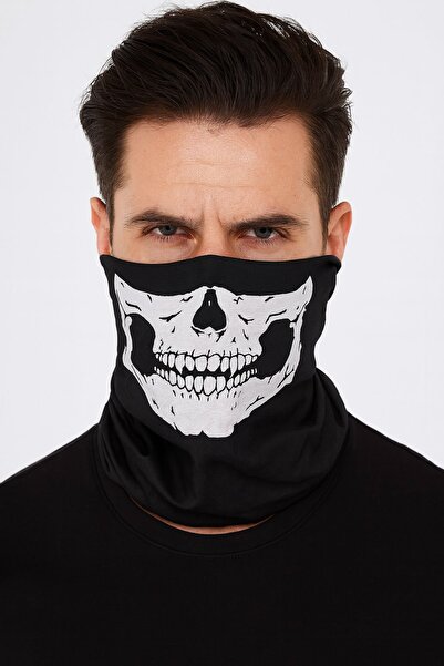 Sermet Süs Dünyası Buff-kuru Kafa Iskelet Maske Motorcu Kar Maskesi-boyunluk-...