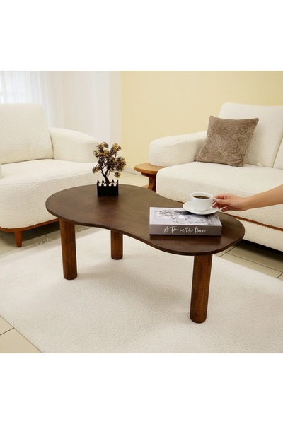 Vera Concept Home Modern Ahşap Orta Sehpa Zigon Sehpa Kahve Sehpası  Ayaklı C...