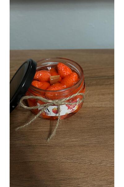 ÇİLEK REÇELİ MUM Hediyelik Dekorasyon,Yeni Yıl,Candle,EV süsleri,Evdekorasyon,Hediye,SevgillerGünü