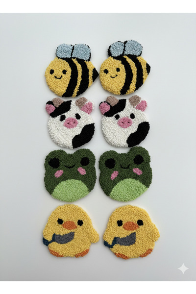 Goong 8’li Karışık Punch Bardak Altlığı Seti