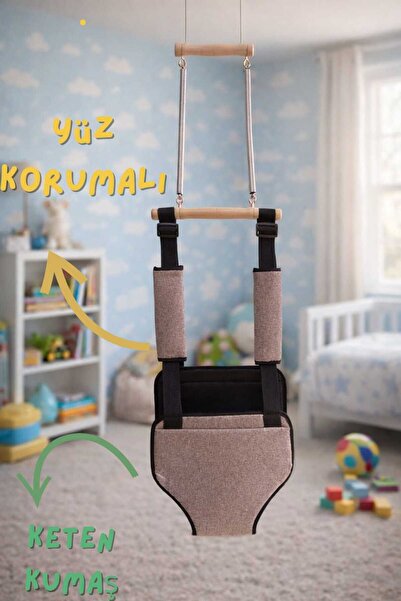 Niniva Bebek Hoppala Zıp Zıp Salıncak Keten kumaş