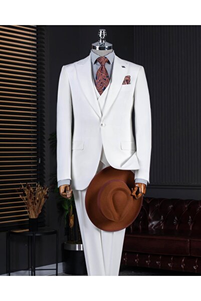 TerziAdemAltun Комплект от сако, жилетка и панталони в италиански стил в цвят...