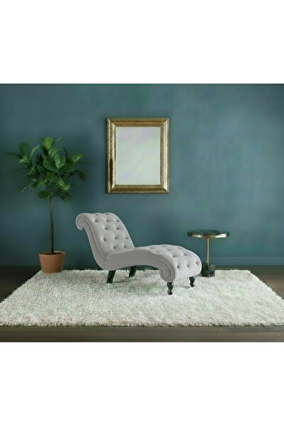 Ebrar Home Design Lüks Kadife Kapitoni Uzanma Koltuğu - Modern Josephine Köşe...