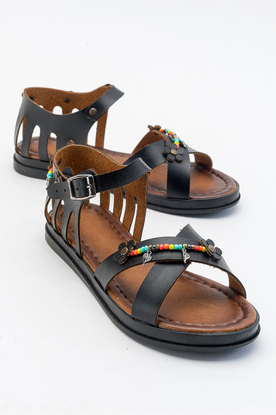 Lively Stylish Sandale Bodrum cu mărgele Sia