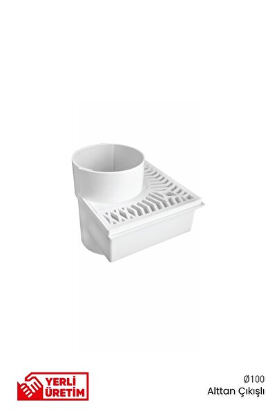 Gama Gama Köşe Balkon Süzgeci Ø100 – Alttan Çıkışlı, Dayanıklı & Kolay Temizl...