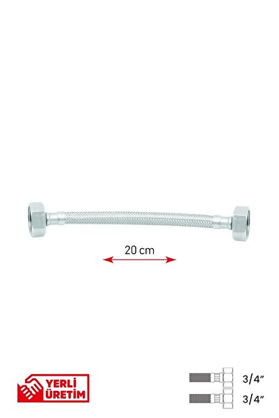 GGama Paslanmaz Çelik Flex Hortum 3/4 - 3/4 Kombi ve Sayaç Bağlantı Hortumu 2...