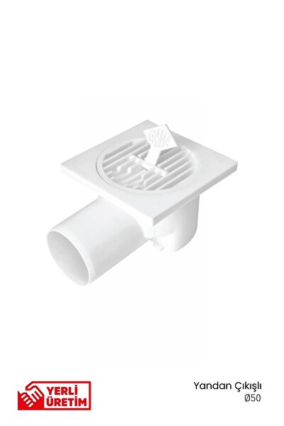 GGama Yandan Çıkışlı Yer Süzgeci Banyo Balkon Gideri