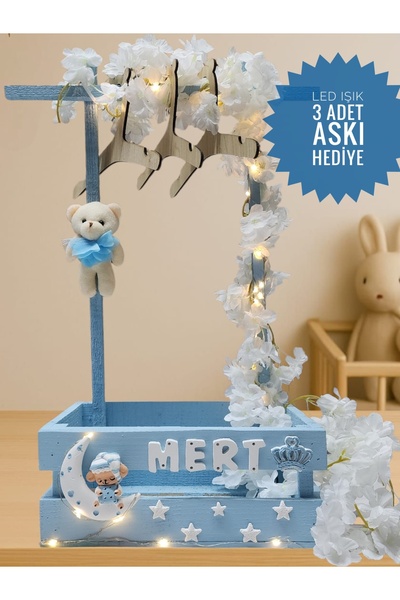 glow moon 40 Kırk Uçurma Sepeti Bebek Hediye Sepeti teyze-Hala Sepeti Babysho...