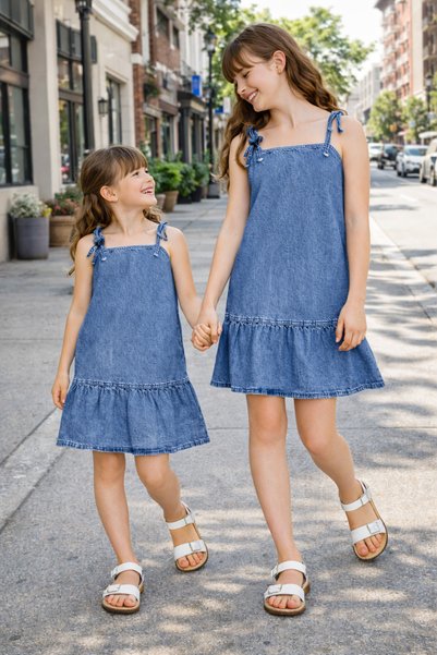 Ede Tekstil Kot Ji̇le Elbi̇se Askili Jeans