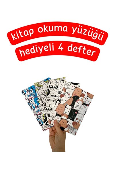 Pembe Pasaj Набір з 4 зошитів із зображеннями милих тварин