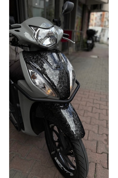 İ.S.K.STORE Dio ön far altı büyük v forget desen koruma kapak