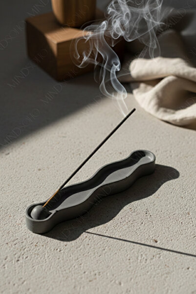 mindsoho Vernikli(Wax) Antrasit Tütsülük, Tütsü Tutucu | 18cm