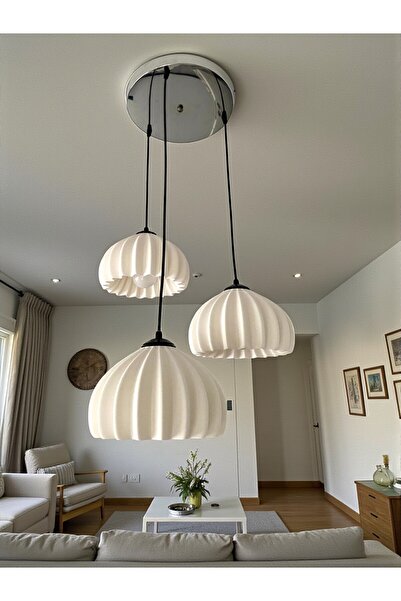 DREAM MODE Solis Modern 3’lü Sarkıt Avize | Salon ve Mutfak Aydınlatması Şık ...