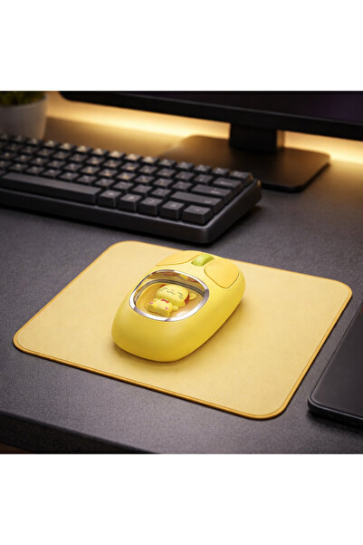 Zilvana Pikacu Detaylı Sevimli Bluetooth Kablosuz Mouse Şarjlı Sessiz Çift Mod