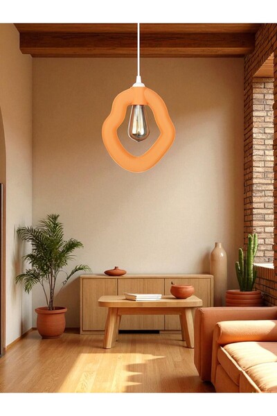 FORECASTE Bohem Beton Görünümlü Modern Minimalist Avize Ayarlı E27 Duy Salon ...