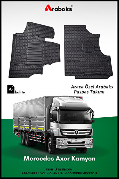 Arabaks Mercedes Axor Kamyon Ticari Paspas Takımı Araca Özel (DAYANIKLI MALZE...