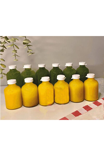 Durucam 12 Pieces Glass Ginger Shot Detox Bottle with Leak-Proof Plastic Lid ...