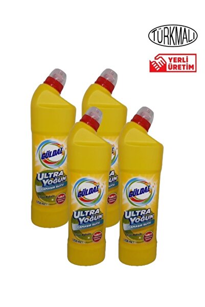 Güldal ÇAMAŞIR SUYU ULTRA YOĞUN 1250 ML X4 ADET LİMON KOKULU