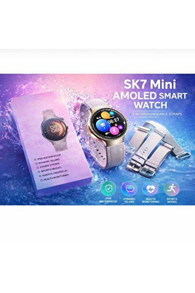 stylna Kadin saat America Sk7 mini 3 pairs straps &1 bracelet-Gumuş