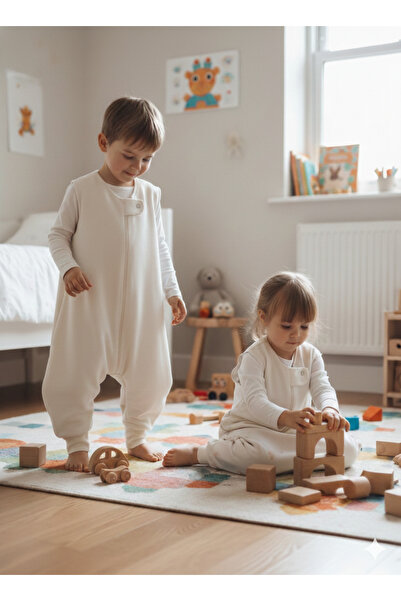 Wenaris Uyku Tulumu %100 Doğal Pamuk Çift Kat PAZEN Özel Kumaş Unisex 1.0 Tog...