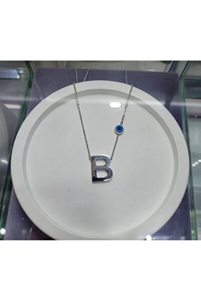 Jadem Gold قلادة من الفولاذ بحرف B من Jade'm Gold