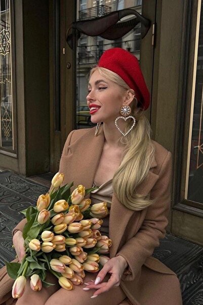 Goldmine Fransız Ressam Avusturalya Yün Keçe Bere Kırmızı