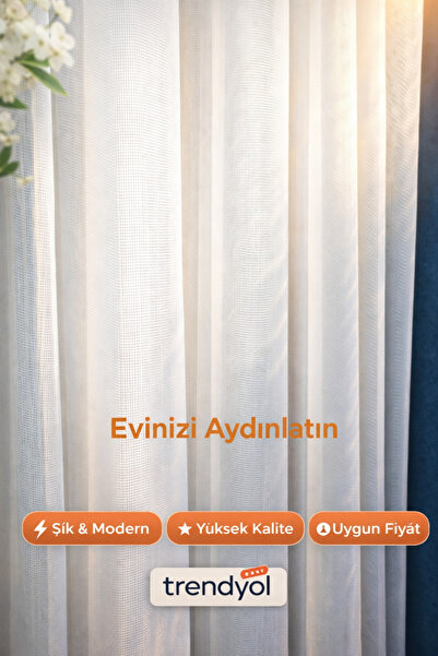 BEYAZLANT MAT İPEK SOFT BAMBU ORTAGRAMAJLI 1/3 SIK PİLELİ TÜL PERDE ÜTÜ İSTEM...