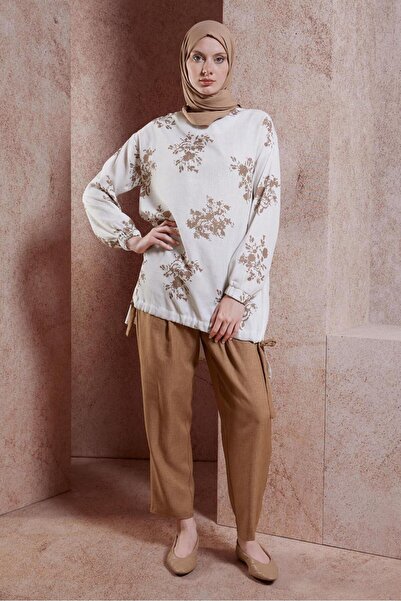 Alvina Linen Effect Pants Suit 44538