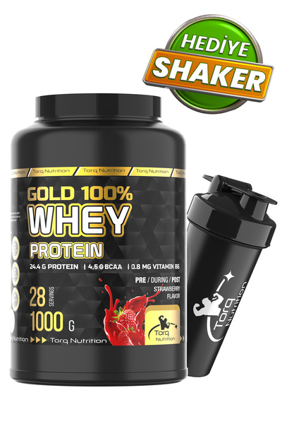 Torq Nutrition Gold Whey Protein Çilek Aromalı 1000 gr
