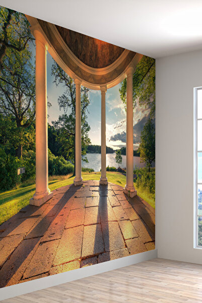 dreamwall Gün Batımı Göl Desenli Isı Ve Ses Yalıtımlı Sağlıklı Tekstil Duvar ...