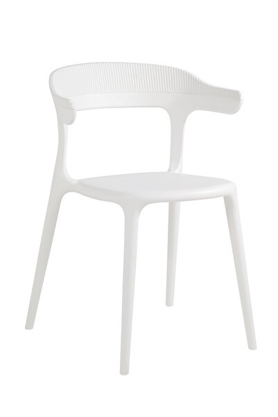 Papatya Luna - Stripe Sandalye | Bahçe, Mutfak, Balkon, Restoran, Kafe Sandal...