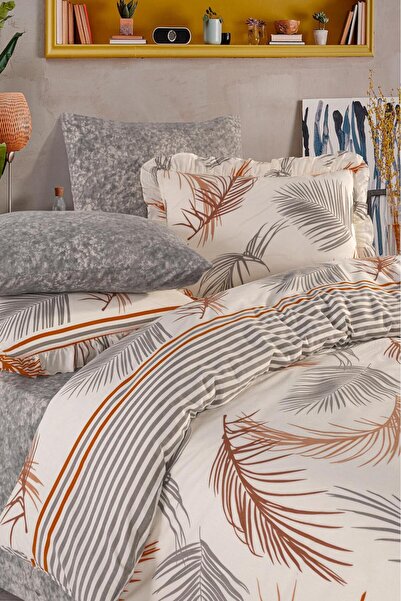 Uçkan home Pluma Series Ruffled Double 6 Piece Duvet Cover Set