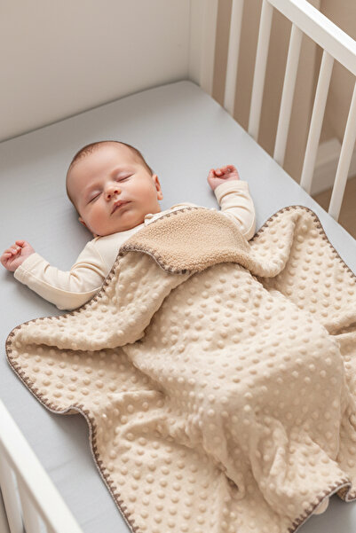 MAHFEL 100% Welsoft and Fleece Double Layer 1St Class Baby & Kids Blanket Brown