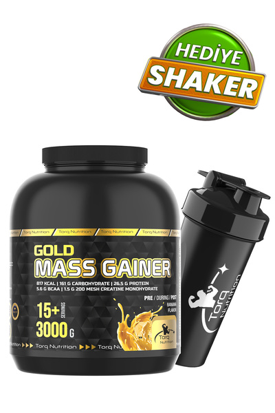 Torq Nutrition Gold Mass Gainer Karbonhidrat Tozu 3000 gr - Muz Aromalı