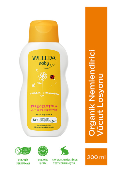 Weleda Calendula Organik Vücut Losyonu 200 ml