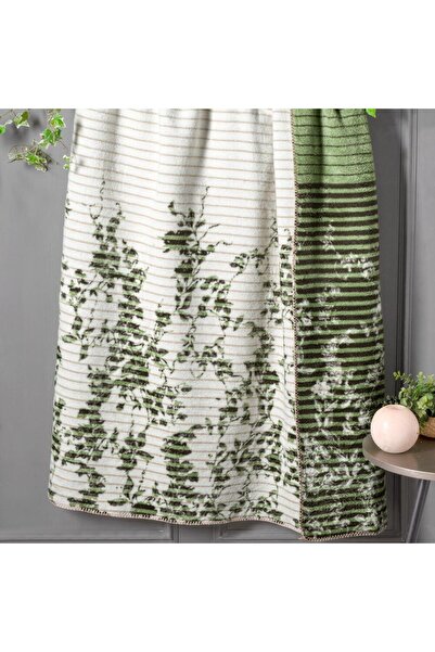 Sarev Бежево-зелений ковдра Helix - двоспальний