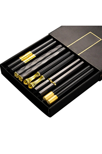 Choice 5 أزواج من عيدان تناول الطعام اليابانية عالية الجودة غير القابلة للانز...